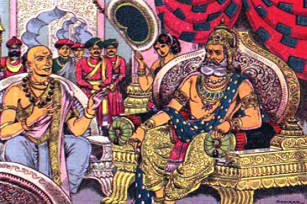 Brahmana explaing the plan to bring Rrusyasrunga