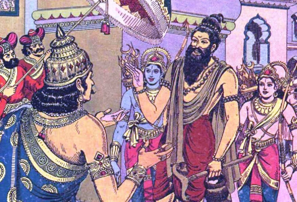 Rama Lakshmana goes to Midhila city